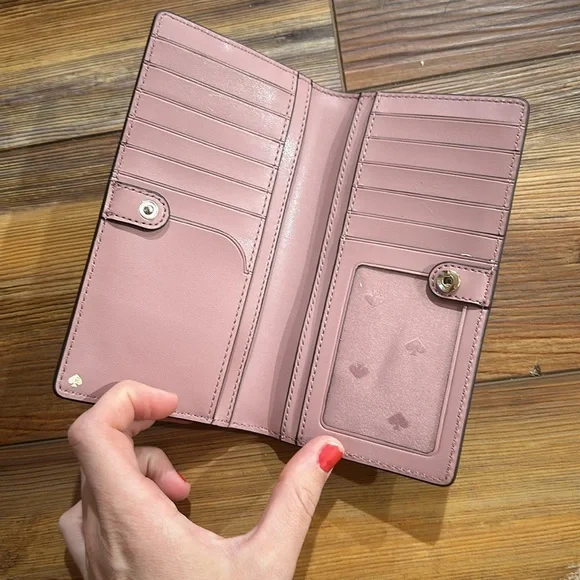 Kate Spade light pink/mauve wallet - Picture 2 of 4
